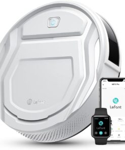 Lefant M210 Pro Robot Vacuum with 2200 Pa Powerful Suction, 6 Cleaning Modes, 120 Mins Runtime, Quiet, Self-Charging, Voice Control, Ideal for Pet Hair and Hard Floor, White