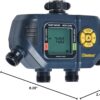 Melnor 65140AMZ 4 Zone Digital Timer, Black, Yellow