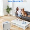 Midea 4,500 Sq. Ft.Dehumidifier for Basement, With Reusable Air Filter 50 Pint - Ideal For Basements, Large & Medium Sized Rooms, And Bathrooms (White)