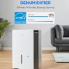 Midea 4,500 Sq. Ft.Dehumidifier for Basement, With Reusable Air Filter 50 Pint - Ideal For Basements, Large & Medium Sized Rooms, And Bathrooms (White)