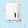 Midea 5,500 Sq. Ft Dehumidifier for Basement, 60 Pint dehumidifier with pump, APP & Alexa Smart Control, 2.64 Gallon Water Tank, Intelligent Humidity Control, Ideal for Home, Basement, Garage