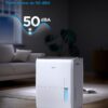Midea 5,500 Sq. Ft Dehumidifier for Basement, 60 Pint dehumidifier with pump, APP & Alexa Smart Control, 2.64 Gallon Water Tank, Intelligent Humidity Control, Ideal for Home, Basement, Garage