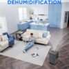 Midea Cube 35 Pint Dehumidifier for Basement and Rooms at Home for up to 3,500 Sq. Ft., Smart Control, Compatible with Alexa (Grey), Drain Hose Included