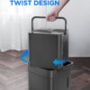 Midea Cube 35 Pint Dehumidifier for Basement and Rooms at Home for up to 3,500 Sq. Ft., Smart Control, Compatible with Alexa (Grey), Drain Hose Included