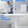 Midea Cube 50 Pint Dehumidifier for Basement and Rooms at Home for up to 4,500 Sq. Ft., Built-in Pump, Drain Hose Included, Smart Control, Works with Alexa (White)