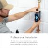 Moen Flo Smart Water Monitor 1-in to 1-1/4-in Indoor/Outdoor Smart Compatible Water leak detector with Automatic Shut-off Valve ( 1 -Pack)