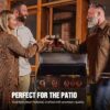 Monument Grills 4+1 Burner Natural Gas Grill with Natural Gas Hose, 50,000 BTU Stainless Steel Outdoor Patio Barbecue Grill, Broil Zone Fast Heating, Knob Lights, and Easy Cleanup, M415BZNG