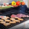 Monument Grills 4+1 Burner Natural Gas Grill with Natural Gas Hose, 50,000 BTU Stainless Steel Outdoor Patio Barbecue Grill, Broil Zone Fast Heating, Knob Lights, and Easy Cleanup, M415BZNG