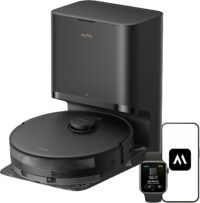 Mova E30 Pro Plus Robot Vacuum, 19000Pa Suction, DuoRoller Brush Anti-Tangle, Self-Emptying 90-Day Hands-Free, Extendable Side Brush for Edge Cleaning, App & Voice Control