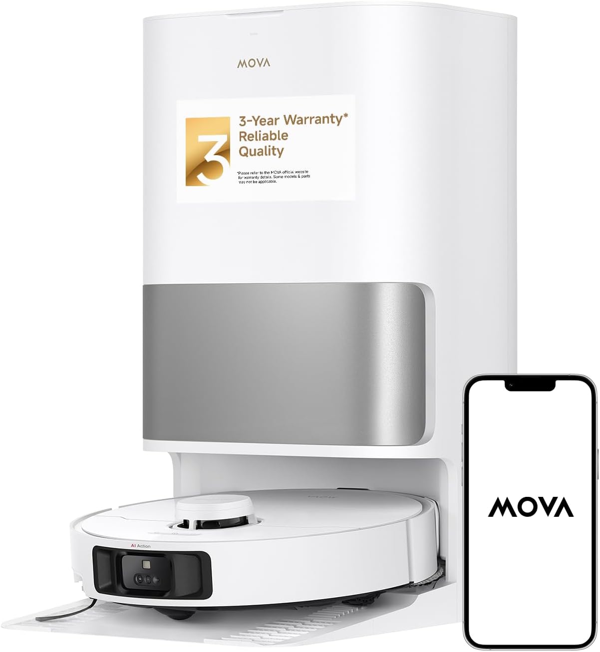 Mova P10 Pro Ultra Robot Vacuum and Mop 13,000Pa Suction, 140°F Hot Water Auto Mop Washing & Drying, Dual Spinning Extenable Mop,10.5mm Lifting for Carpet, 360°Obstacle Avoidance, App Control Mova P10 Pro Ultra Robot Vacuum and Mop 13,000Pa Suction, 140°F Hot Water Auto Mop Washing & Drying, Dual Spinning Extenable Mop,10.5mm Lifting for Carpet, 360°Obstacle Avoidance, App Control
