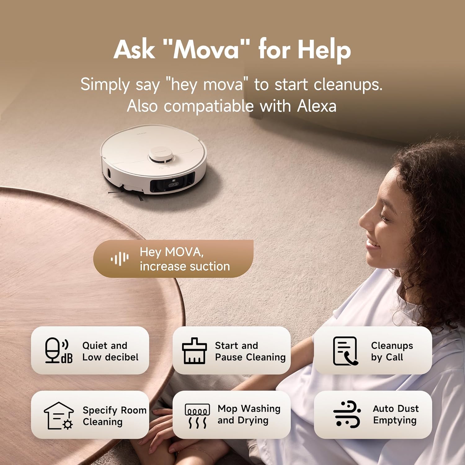 Mova P10 Pro Ultra Robot Vacuum and Mop 13,000Pa Suction, 140°F Hot Water Auto Mop Washing & Drying, Dual Spinning Extenable Mop,10.5mm Lifting for Carpet, 360°Obstacle Avoidance, App Control265 Mova P10 Pro Ultra Robot Vacuum and Mop 13,000Pa Suction, 140°F Hot Water Auto Mop Washing & Drying, Dual Spinning Extenable Mop,10.5mm Lifting for Carpet, 360°Obstacle Avoidance, App Control