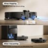 Mova P50 Pro Ultra Robot Vacuum and Mop, 19,000Pa Suction with Anti-Tangle Brush, Removable & Liftable Mop for Carpet & Floor, 167℉ Mop & Washboard Self Drying & Cleaning, Auto Empty & Refill, Black