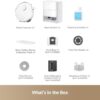 Mova P50 Pro Ultra Robot Vacuum and Mop, 19,000Pa Suction with Anti-Tangle Brush, Removable & Liftable Mop for Carpet & Floor, 167℉ Mop & Washboard Self Drying & Cleaning, Auto Empty & Refill, White