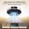 Mova P50 Pro Ultra Robot Vacuum and Mop, 19,000Pa Suction with Anti-Tangle Brush, Removable & Liftable Mop for Carpet & Floor, 167℉ Mop & Washboard Self Drying & Cleaning, Auto Empty & Refill, White