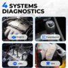 OBD2 Scanner TOPDON AD500, Oil SAS Throttle TPMS BMS EPB Reset, Engine ABS SRS Transmission, Diagnostic Scan Tool, AutoVIN, Car Check Engine Code Reader with Battery Test, Lifetime Wi-Fi Free Update