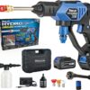 Ontel Turbo Jet HydroX5 Pro Portable Cordless Pressure Washer (21V 3000mAh Battery), 6-in-1 Nozzle, Dual Water Source, 16ft Detachable Hose