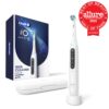 Oral-B Rechargeable Electric Toothbrush, iO5 Customizable Clean, 5 Cleaning Modes, Visual Pressure Sensor to Protect Gums, Travel Case, White