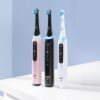 Oral-B Rechargeable Electric Toothbrush, iO5 Customizable Clean, 5 Cleaning Modes, Visual Pressure Sensor to Protect Gums, Travel Case, White