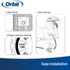 Orbit 57900 12-Station Outdoor Swing Panel Sprinkler System Timer
