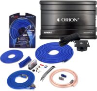 Orion CBA2000.1D Class-D Monoblock Subwoofer Amplifier + COKIT4 4GA Amp Wiring Kit, 2000W Max Car Audio Amp & Install Kit Bundle
