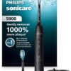 Philips Sonicare 5900 Series Electric Toothbrush - Next-Generation Sonicare Technology, Pressure Sensor, 6 Brushing Settings, SmarTimer, BrushPacer, 21-Day Runtime, Black, Model HX7131/02