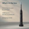Philips Sonicare 5900 Series Electric Toothbrush - Next-Generation Sonicare Technology, Pressure Sensor, 6 Brushing Settings, SmarTimer, BrushPacer, 21-Day Runtime, Black, Model HX7131/02