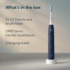Philips Sonicare 5900 Series Electric Toothbrush - Next-Generation Sonicare Technology, Pressure Sensor, 6 Brushing Settings, SmarTimer, BrushPacer, 21-Day Runtime, Navy Blue, Model HX7133/02