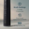 Philips Sonicare 6500 Series Electric Toothbrush - Next-Generation Sonicare Technology, Pressure Sensor, 9 Brushing Settings, SmarTimer, BrushPacer, 21-Day Runtime, Travel Case, Black, HX7411/08