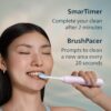 Philips Sonicare 6500 Series Electric Toothbrush - Next-Generation Sonicare Technology, Pressure Sensor, 9 Brushing Settings, SmarTimer, BrushPacer, 21-Day Runtime, Travel Case, Light Pink, HX7412/05