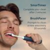 Philips Sonicare 6500 Series Electric Toothbrush - Next-Generation Sonicare Technology, Pressure Sensor, 9 Brushing Settings, SmarTimer, BrushPacer, 21-Day Runtime, Travel Case, Navy Blue, HX7413/07