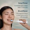 Philips Sonicare 6500 Series Electric Toothbrush - Next-Generation Sonicare Technology, Pressure Sensor, 9 Brushing Settings, SmarTimer, BrushPacer, 21-Day Runtime, Travel Case, White, HX7410/10
