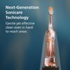Philips Sonicare 7300 Series Electric Toothbrush - Next-Generation Sonicare Technology, Pressure Sensor, 12 Brushing Settings, SmarTimer, 21-Day Runtime, Travel Case, Light Pink, HX7422/04