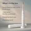 Philips Sonicare 7300 Series Electric Toothbrush - Next-Generation Sonicare Technology, Pressure Sensor, 12 Brushing Settings, SmarTimer, BrushPacer, 21-Day Runtime, Travel Case, White, HX7420/07