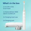 Philips Sonicare DiamondClean Connected Electric Toothbrush 2 Pack, x2 Sonic Toothbrushes, x2 Charging Travel Cases, x2 A3 Brush Heads, 12 Brushing Settings, (Black and Rose Gold) Model HX9912/71