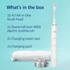 Philips Sonicare DiamondClean Connected Electric Toothbrush 2 Pack, x2 Sonic Toothbrushes, x2 Charging Travel Cases, x2 A3 Brush Heads, 12 Brushing Settings, (Pink and White), Model HX9912/72