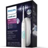 Philips Sonicare ProtectiveClean 5100 Rechargeable Electric Toothbrush, with Pressure Sensor, 3 Cleaning Modes, SmarTimer and QuadPacer, 14-Day Battery Life, Travel Case, White, Model HX6857/11