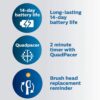 Philips Sonicare ProtectiveClean 5300 Rechargeable Electric Toothbrush, with Pressure Sensor, 3 Cleaning Modes, SmarTimer and QuadPacer, with 2 Bonus Brush Heads, Travel Case, Black, Model HX6423/34