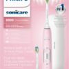 Philips Sonicare ProtectiveClean 6500 Rechargeable Electric Toothbrush, with Pressure Sensor, 3 Cleaning Modes, SmarTimer and QuadPacer, 14-Day Battery Life, Charging Travel Case, Pink, HX6462/06