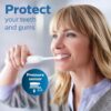 Philips Sonicare ProtectiveClean 6500 Rechargeable Electric Toothbrush, with Pressure Sensor, 3 Cleaning Modes, SmarTimer and QuadPacer, 14-Day Battery Life, Charging Travel Case, Pink, HX6462/06