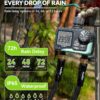 RAINPOINT Water Timer for Garden Hose - 2 Zone Sprinkler Timer with Rain Delay/Manual Watering/Automatic Irrigation for Yard Lawn
