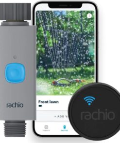 Rachio Smart Hose Timer (1 Valve + 1 WiFi Hub) – App-Controlled Outdoor Faucet Timer, Quick Install & Scheduling, Expandable System