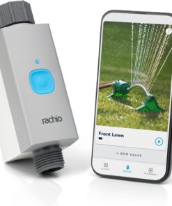 Rachio Smart Hose Timer (1 Valve Only) – App-Controlled Outdoor Faucet Timer, Quick Install & Scheduling, Expandable System - Requires WiFi Hub