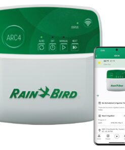 Rain Bird ARC4 App-Based Indoor Smart Irrigation WiFi Timer Controller, 4-Zone Station, EPA WaterSense Certified, Compatible with Alexa, Indoor 4-Station