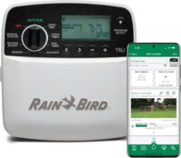 Rain Bird TRU8IW Timer and Smart WiFi Module Bundle, Program-Based Indoor Irrigation Sprinkler Controller/Timer, 8-Zone/Station