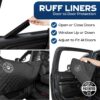 Ruff Liners Standard Back Seat Extender for Dogs, Black – As Seen on Shark Tank – Hard Bottom Platform for Cars, SUVs & Mid-Size Trucks – 400lb Support, Waterproof – Rigid Back Seat Cover for Dogs