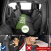 Ruff Liners Standard Back Seat Extender for Dogs, Black – As Seen on Shark Tank – Hard Bottom Platform for Cars, SUVs & Mid-Size Trucks – 400lb Support, Waterproof – Rigid Back Seat Cover for Dogs