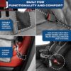 Ruff Liners Standard Dog Seat Cover, Gray – As Seen on Shark Tank – Back Seat Protector for Cars, Mid-Size SUVs, & Mid-Size Trucks – Waterproof, Touch Fasteners, & Belt Slots – Sturdy Dog Hammock