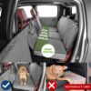 Ruff Liners Standard Dog Seat Cover, Gray – As Seen on Shark Tank – Back Seat Protector for Cars, Mid-Size SUVs, & Mid-Size Trucks – Waterproof, Touch Fasteners, & Belt Slots – Sturdy Dog Hammock