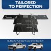 Ruff Liners XL Back Seat Extender for Dogs, Black – As Seen on Shark Tank – Flat Bridge Platform for Full-Size Trucks, Stable Base, 400lb Support, Waterproof – Rigid Back Seat Cover for Dogs
