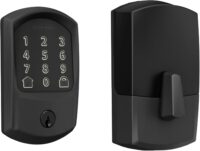 SCHLAGE BE489WB GRW 622 Encode WiFi Deadbolt Smart Lock, Keyless Entry Touchscreen Door Lock with Greenwich Trim, Matte Black